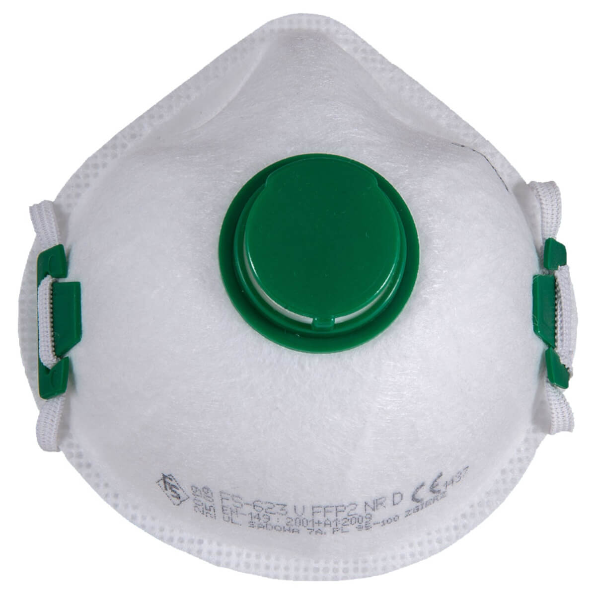 FILTERENDE HALFMASKER FS 623V FFP2 NR D