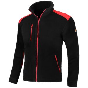 FLEECE 350 ZWART ROOD
