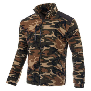FLEECE 350G CAMO ZWART VERSTERKT