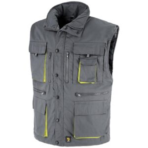 GEVOERDE BODYWARMER SKARVER GRAY