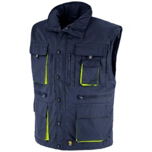 GEVOERDE BODYWARMER SKARVER NAVY