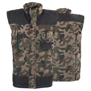 GEVOERDE BODYWARMER PROMAN 260 CAMO GROEN