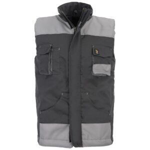 GEVOERDE BODYWARMER PROMAN 260 CHARCOAL