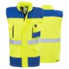GEVOERDE BODYWARMER PROMAN 260 GEEL HV
