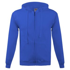 HOODIE MET CAPUCHON EN RITS 280G BLAUW