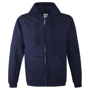 HOODIE MET CAPUCHON EN RITS 280G MARINEBLAUW
