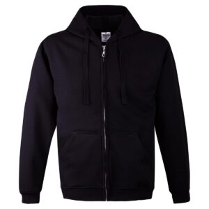 HOODIE MET CAPUCHON EN RITS 280G ZWART