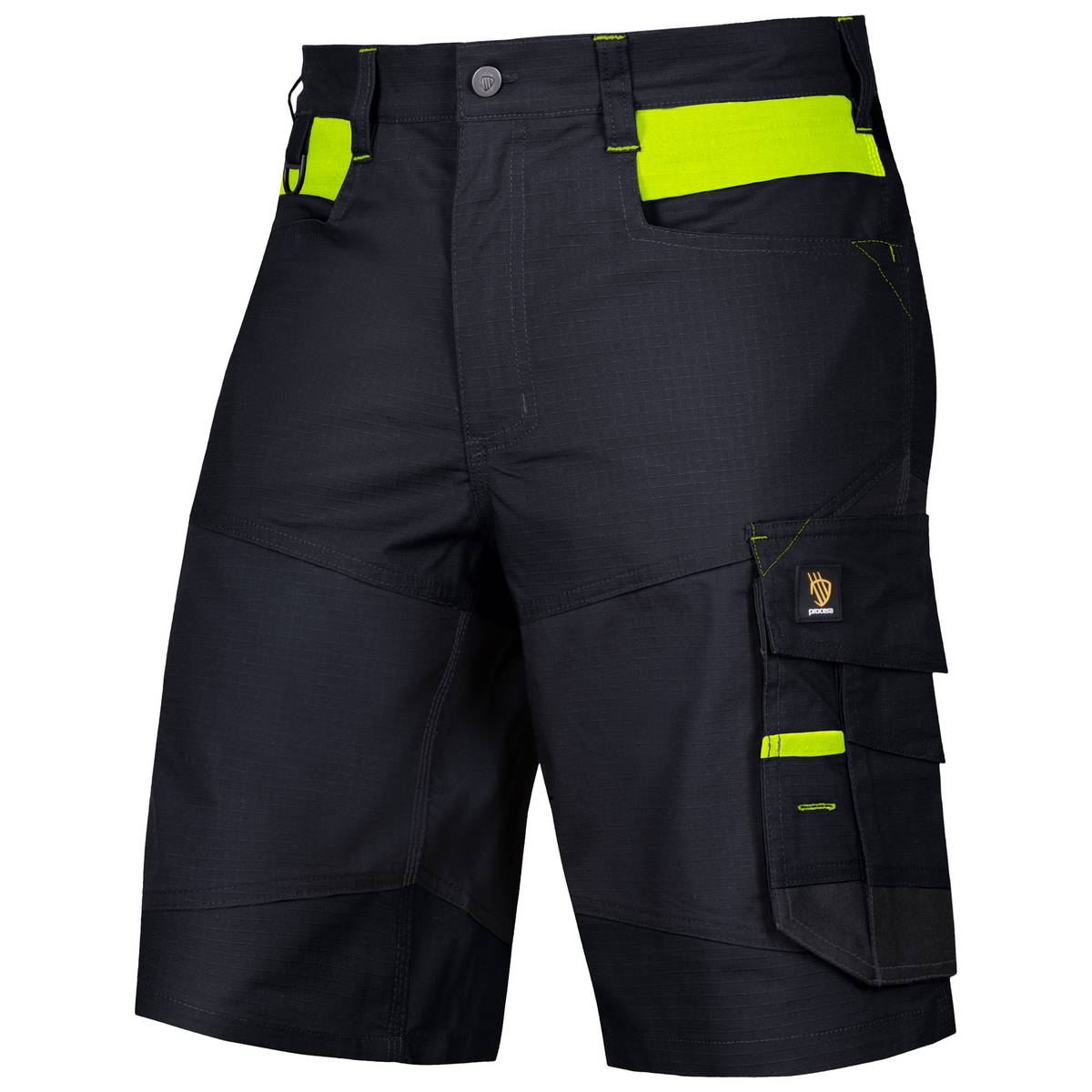 KORTE WERKBROEK BARI SPANDEX BLACK - Afbeelding 2