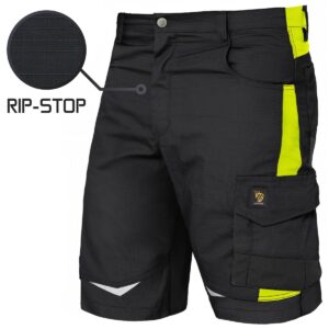 KORTE WERKBROEK HELICON RIP-STOP BLACK