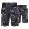 KORTE WERKBROEK PROMONTER 260 CAMO GRIJS