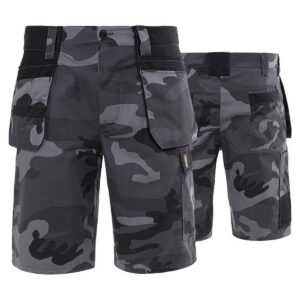 KORTE WERKBROEK PROMONTER 260 CAMO GRIJS