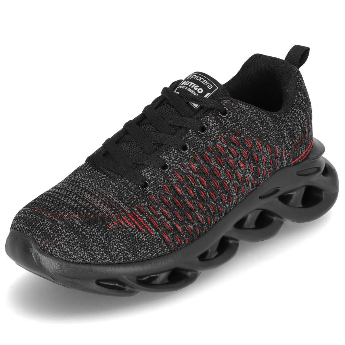 LAGE VRIJETIJDSSCHOENEN NESTIGO BLACK/RED