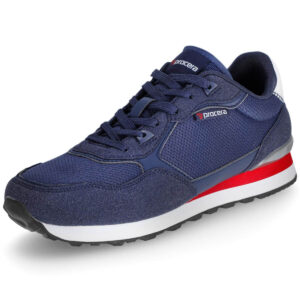 LAGE VRIJETIJDSSCHOENEN RUNNER MESH NAVY