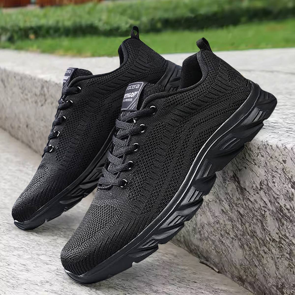 LAGE VRIJETIJDSSCHOENEN VERTIGO BLACK - Afbeelding 4