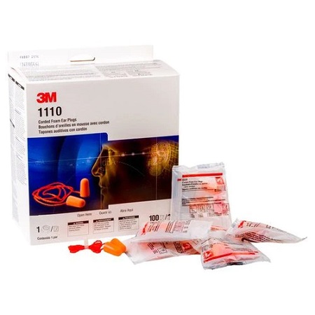OORDOPJES MET KOORD 3M 1110 - DOOS 100 PAAR