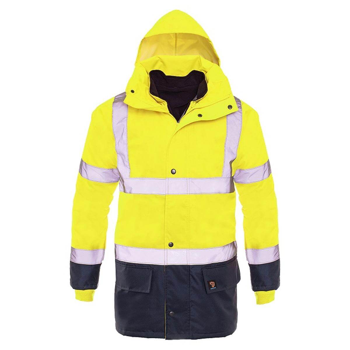 PROLUMO 5-IN-1 GEVOERDE JAS GEEL HV - Afbeelding 2