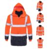 PROLUMO 5-IN-1 GEVOERDE JAS ORANJE HVP