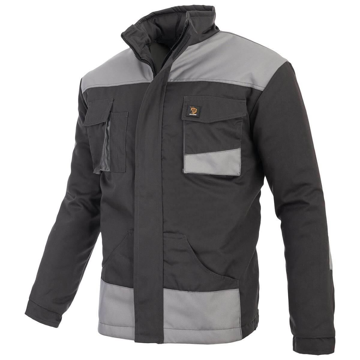 PROMAN GEVOERDE JAS CHARCOAL