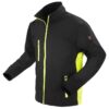 SOFTSHELL JAS ZWART GEEL MAAT XXXL