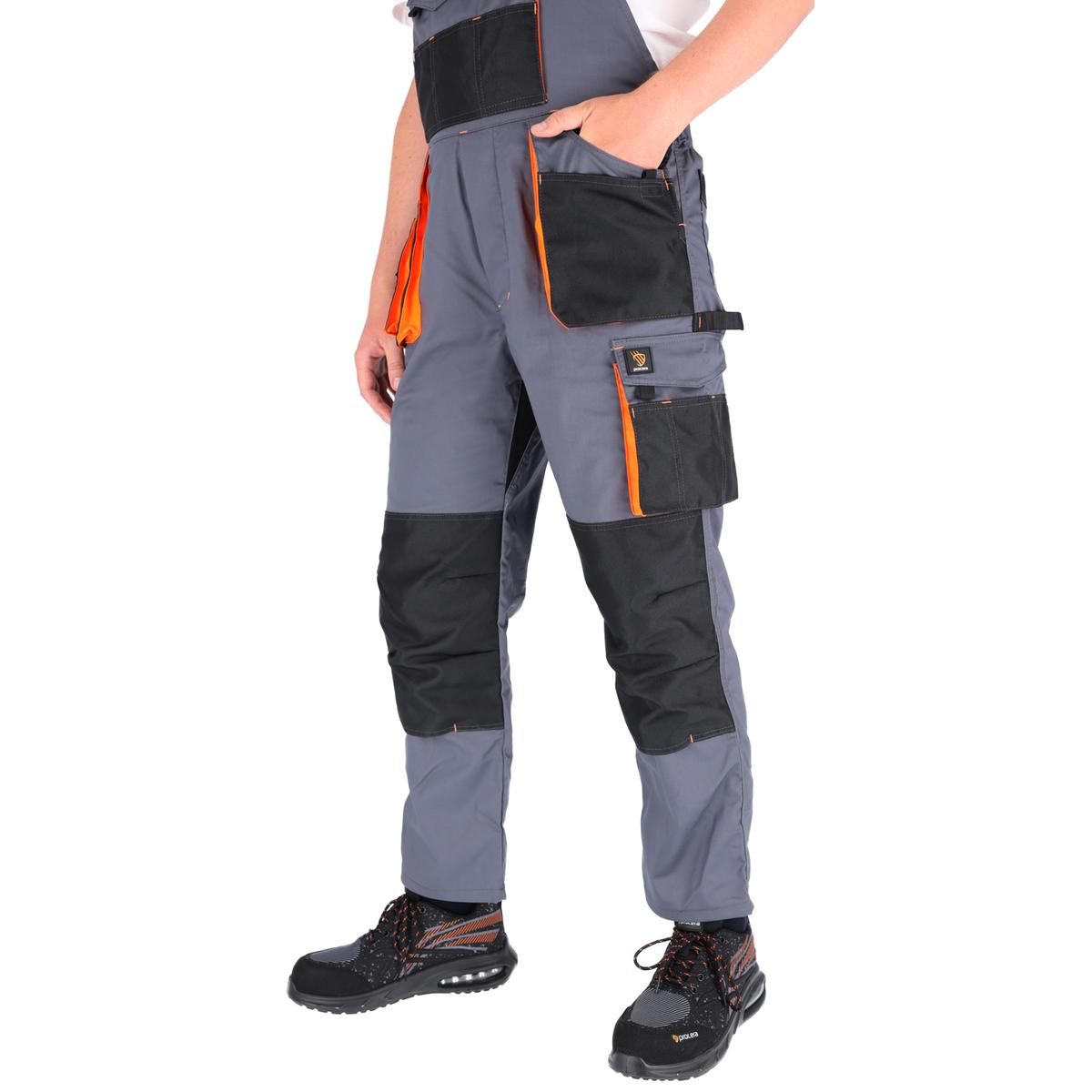 TUINBROEK PROMAN STRETCH 250 GRIJS ORANJE - Afbeelding 3