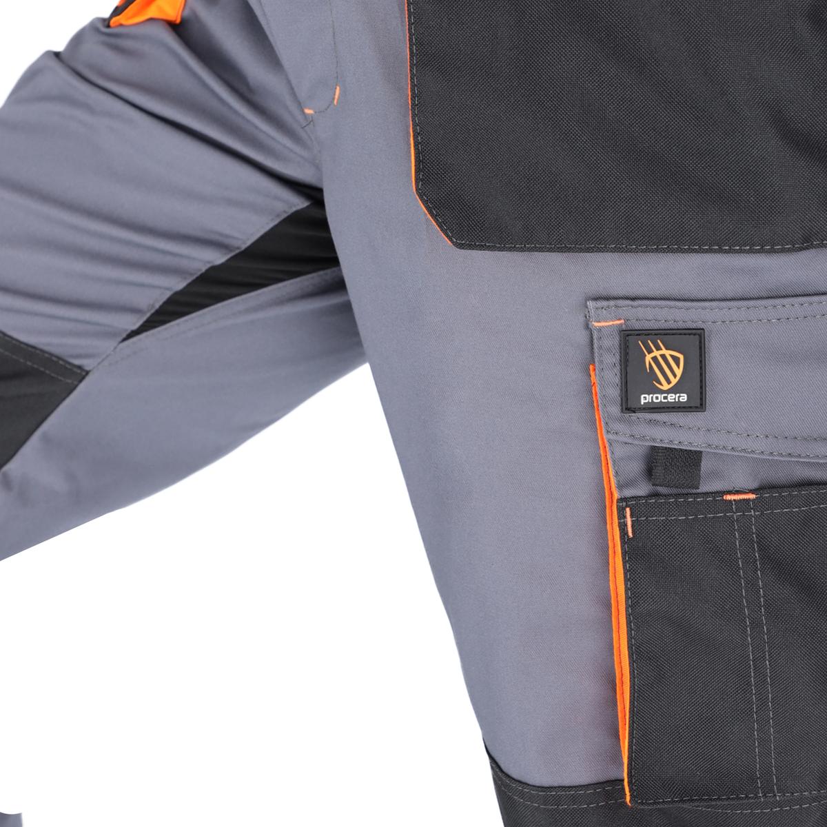 TUINBROEK PROMAN STRETCH 250 GRIJS ORANJE - Afbeelding 5