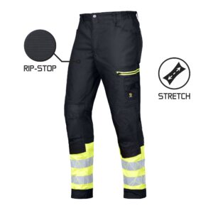 WERKBROEK MEGAWORK RIP-STOP STRETCH BLACK
