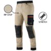 WERKBROEK MEGAWORK RIP-STOP STRETCH KHAKI