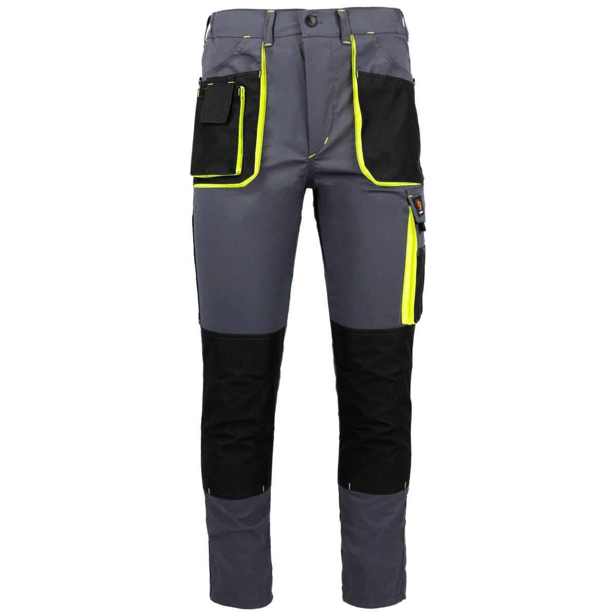 WERKBROEK PROMAN STRETCH 250 GRIJS GEEL - Afbeelding 2