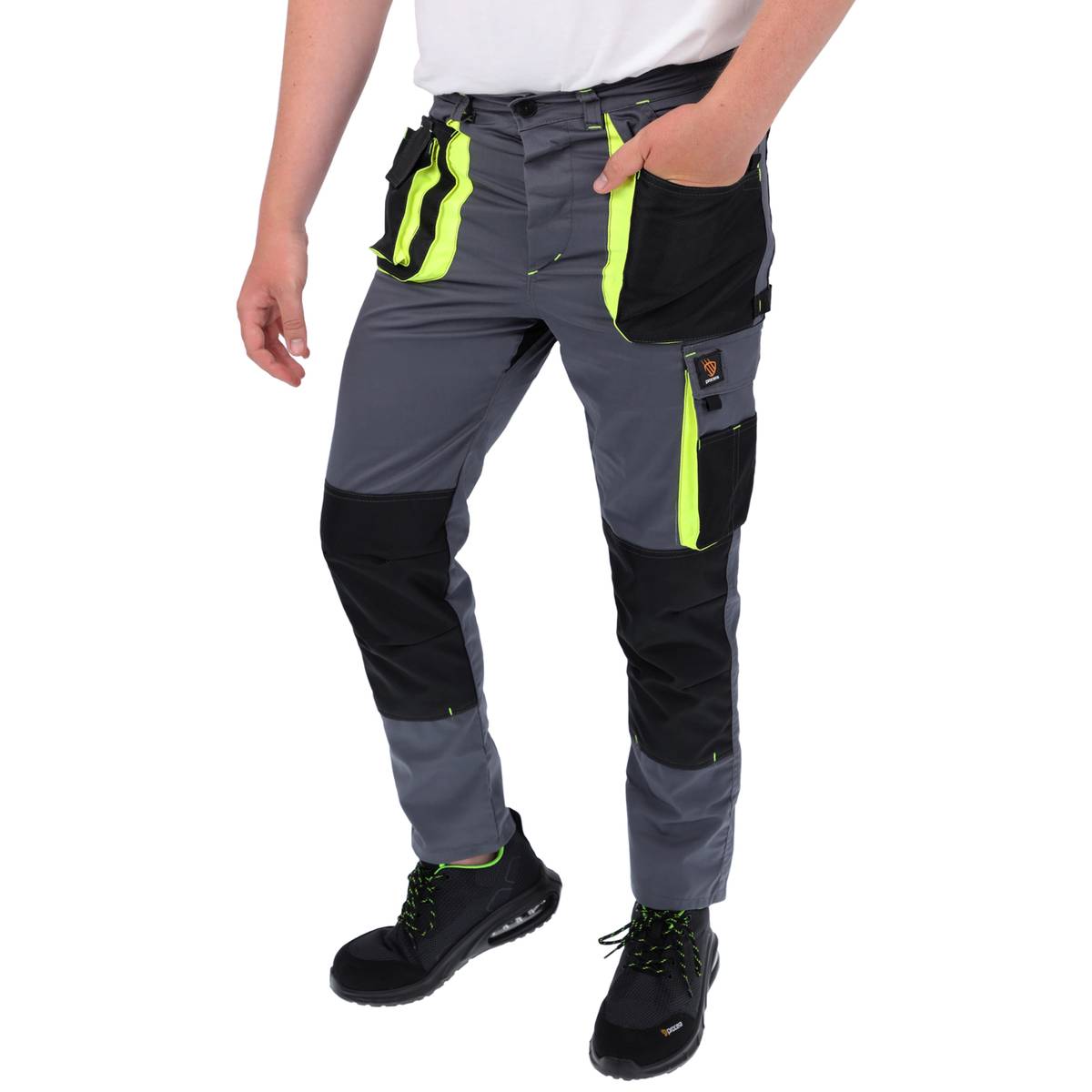 WERKBROEK PROMAN STRETCH 250 GRIJS GEEL - Afbeelding 5