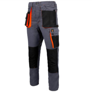 WERKBROEK PROMAN STRETCH 250 GRIJS ORANJE