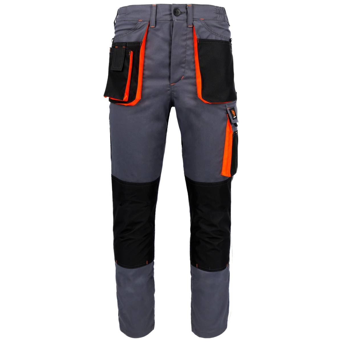 WERKBROEK PROMAN STRETCH 250 GRIJS ORANJE - Afbeelding 2