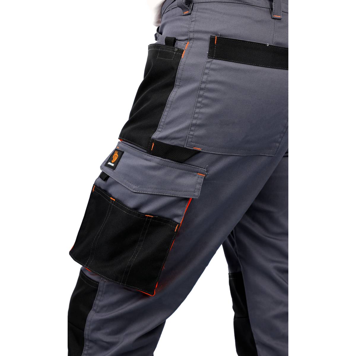 WERKBROEK PROMAN STRETCH 250 GRIJS ORANJE - Afbeelding 7