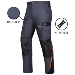 WERKBROEK TITANFIT RIP-STOP STRETCH GREY