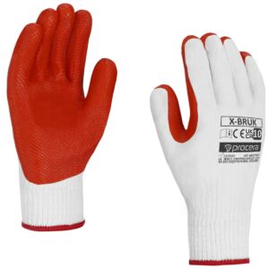 WERKHANDSCHOENEN LATEX GECOAT X-BRUK MAAT 10