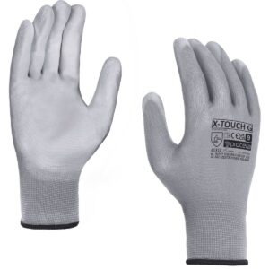 WERKHANDSCHOENEN PU GECOAT X-TOUCH GREY